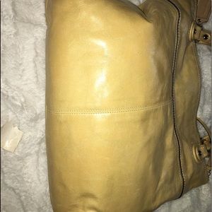 Genuine light yellow Coach bag